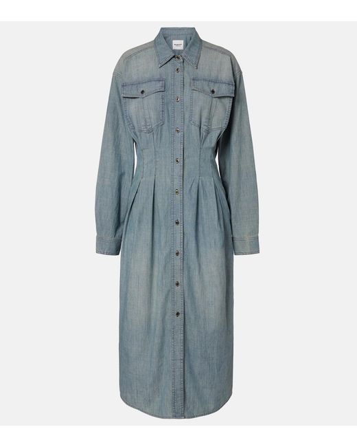 Isabel Marant Blue Nolwen Chambray Shirt Dress
