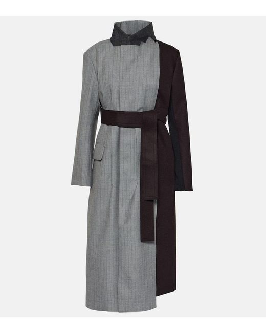 Cappotto in lana di Sacai in Black