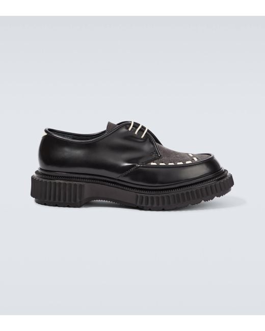Undercover Black X Adieu Paris Type 195 Leather Derby Shoes for men