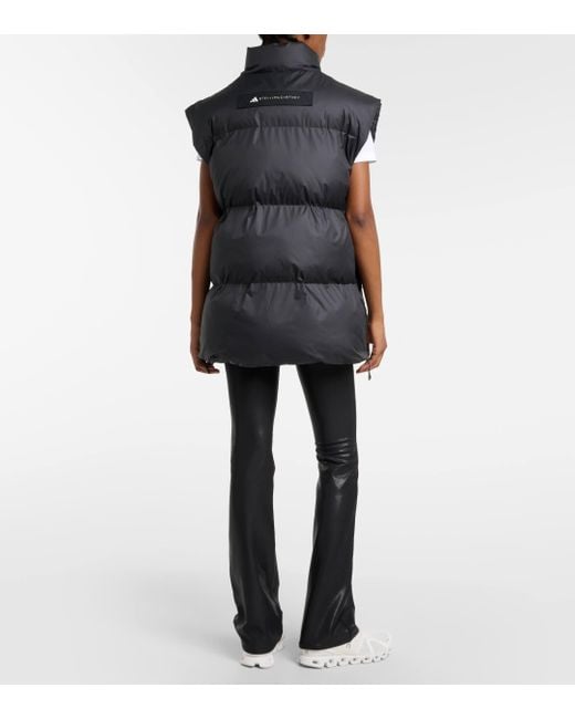 Adidas By Stella McCartney Black Logo Puffer Vest