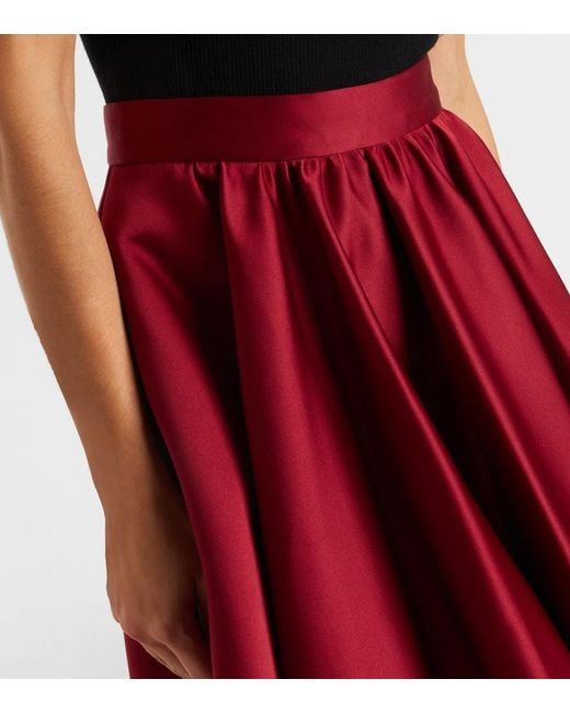 Gonna Midi Farneto di Max Mara in Red
