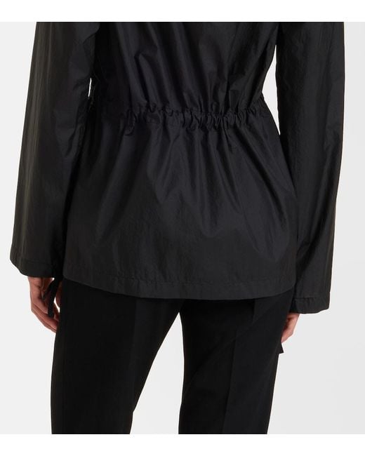 The Row Black Beloura Hooded Technical Jacket