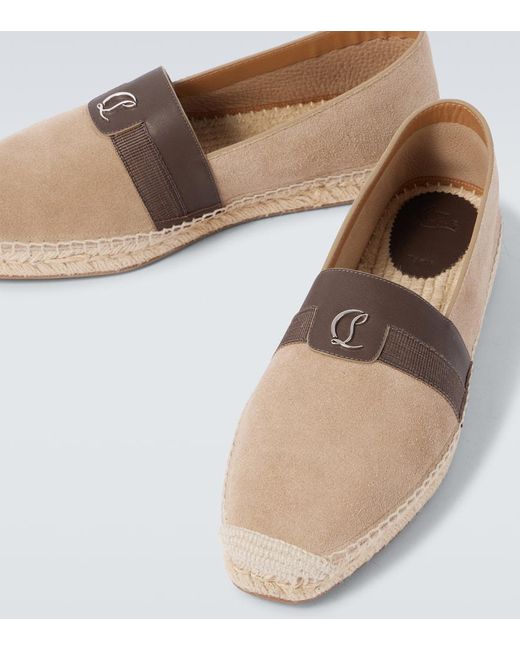 Christian Louboutin Espadrilles Alfarica Aus Leder in White für Herren