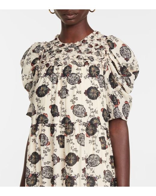 Robe Midi Cassian En Coton Melange Ulla Johnson en coloris White