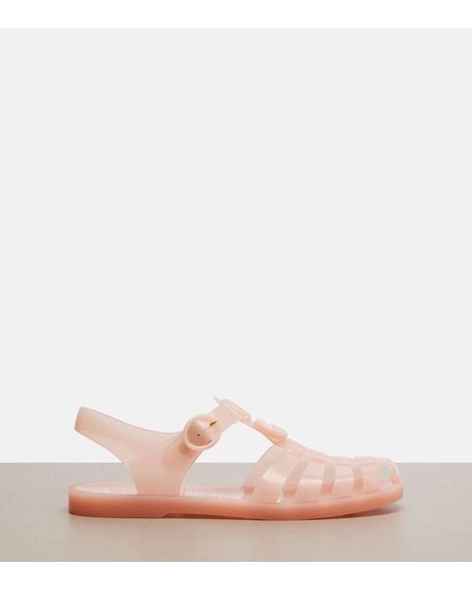 Gucci Pink Double G Fisherman Sandals