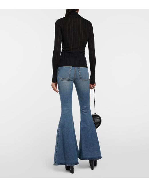Alaïa Black Crinoline Turtleneck Sweater