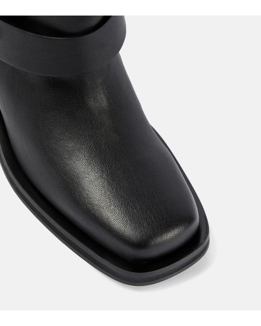 Boot de botte de biker Mid Arbre Ganni en coloris Black