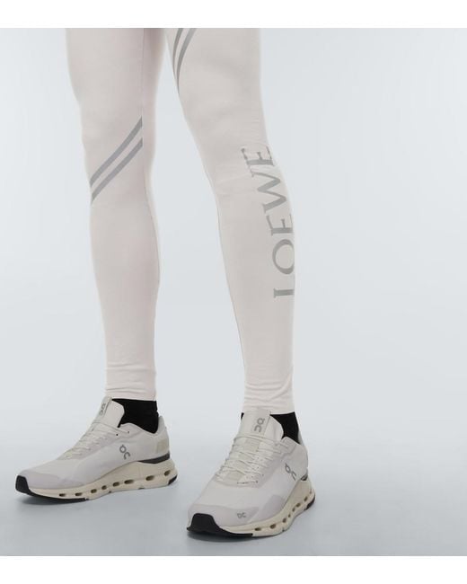 Loewe Gray Logo Leggings for men