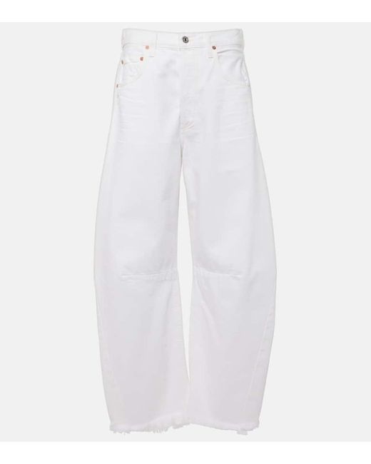 Jeans a gamba larga Horseshoe di Citizens of Humanity in White