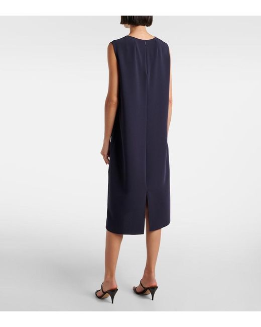 The Row Blue Mirna Cady Sheath Dress
