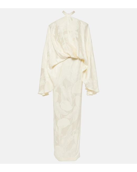 ‎Taller Marmo White Bridal Cyclades Callass Jacquard Gown