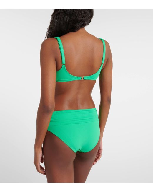 Melissa Odabash Green Bel Air Ruched Bikini Bottoms