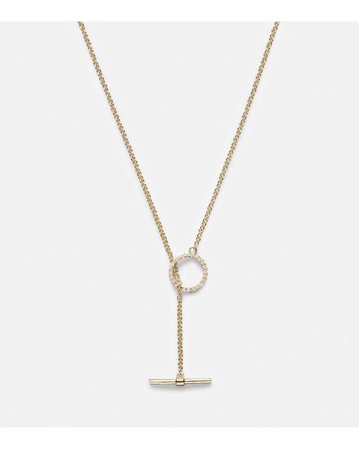 STONE AND STRAND White 10Kt Necklace With Diamonds