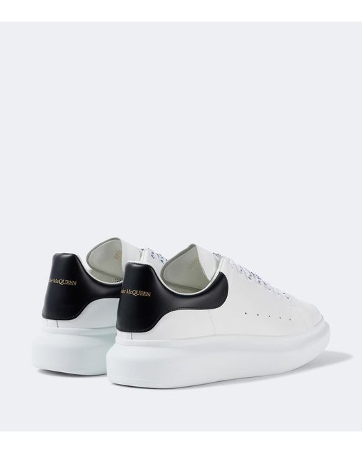 McQueen White Oversized Leather Sneakers for men