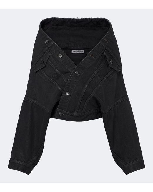 Balenciaga Black Denim Jacket