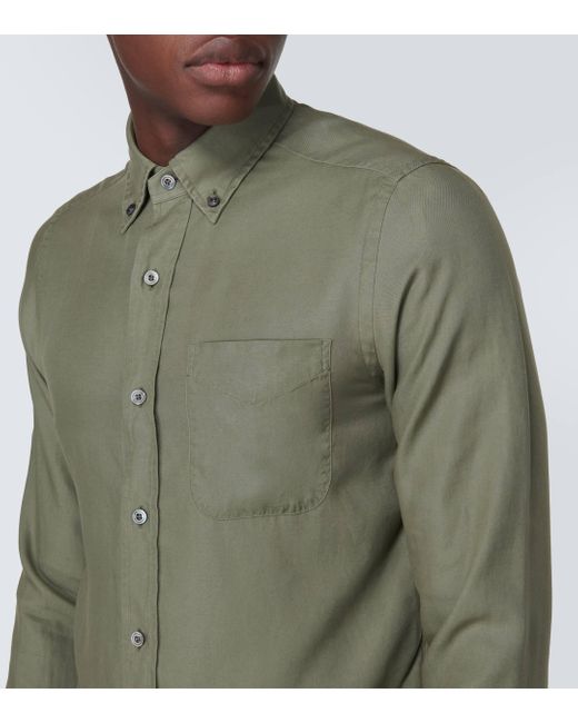 Chemise en lyocell Tom Ford pour homme en coloris Green