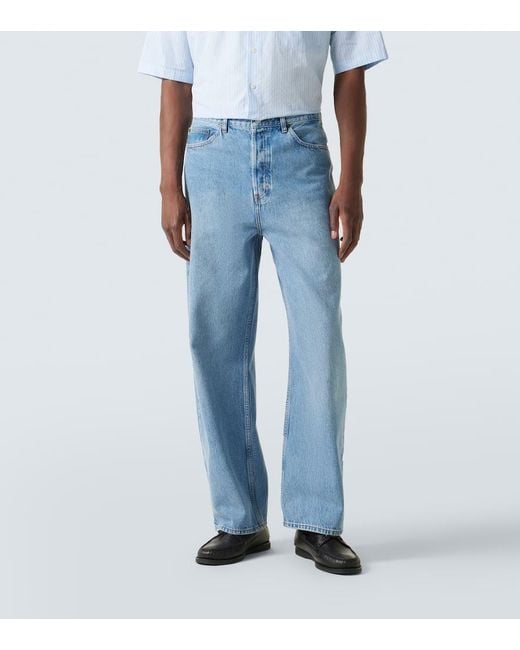 Jean Ample The Baggy A Taille Haute FRAME pour homme en coloris Blue