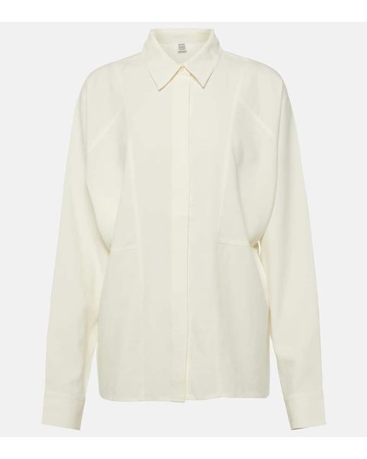 Camisa de seda Totême  de color White