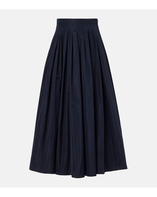 Max Mara Blue Midirock Jokey Aus Taft