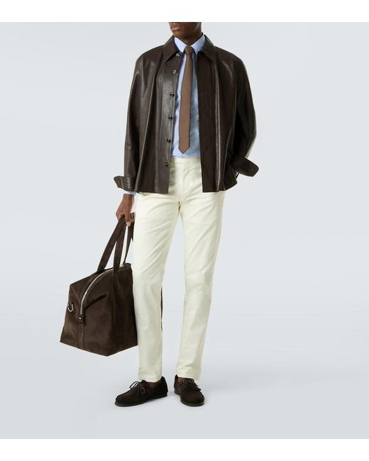 Lardini Blue Cotton Poplin Shirt for men