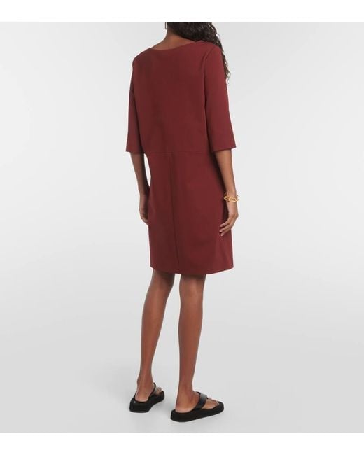 Max Mara Red Minikleid Nettare Aus Jersey