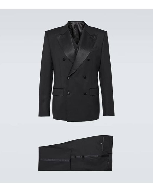 Dolce & Gabbana Black Wool-Blend Suit for men