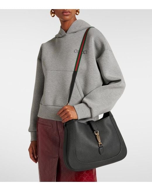 Gucci Black Jackie 1961 Large Bag, Leather
