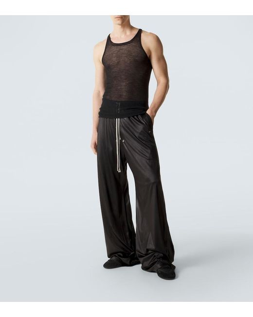 Rick Owens Black Bela Wide-Leg Pants for men
