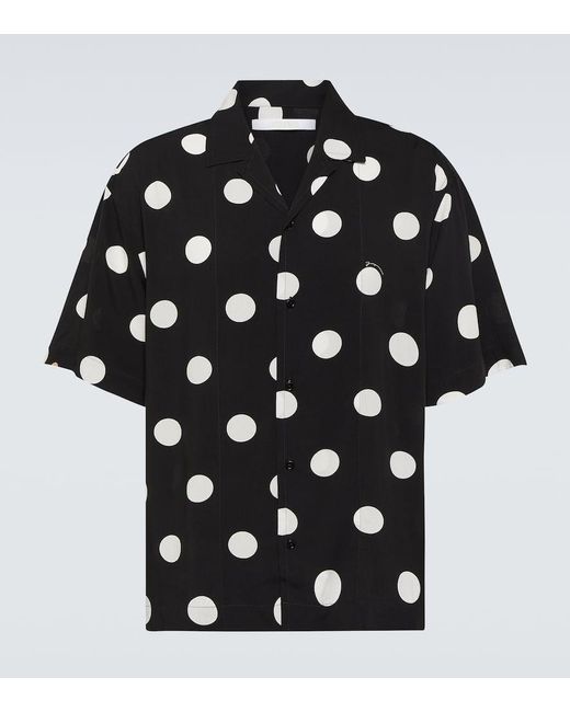 Camisa bowling La Chemise Jean con lunares Jacquemus de hombre de color Black