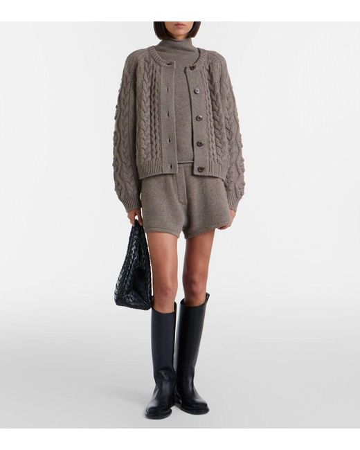 Lisa Yang Brown Fride Cashmere Turtleneck Sweater