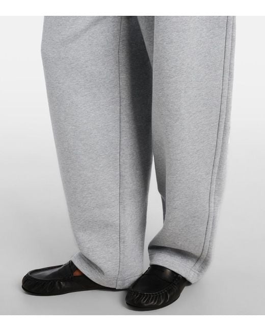 Sportmax Gray Albania Cotton-Blend Sweatpants