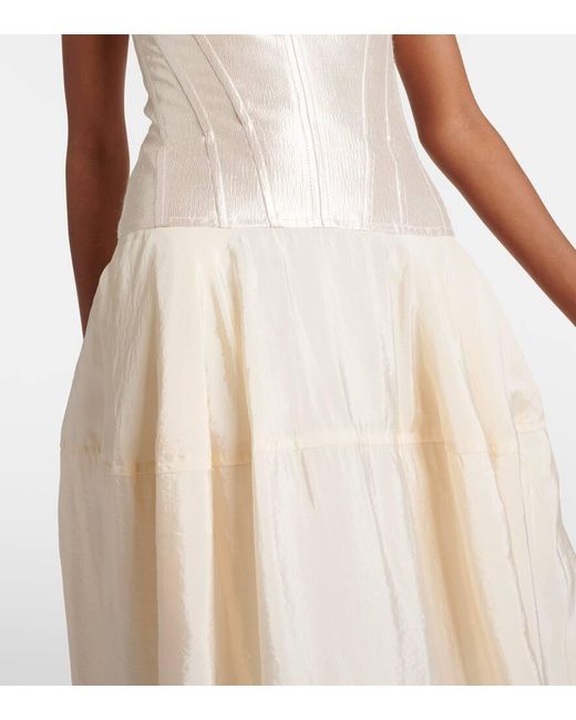 Vestido bustier Noretta Jonathan Simkhai de color White