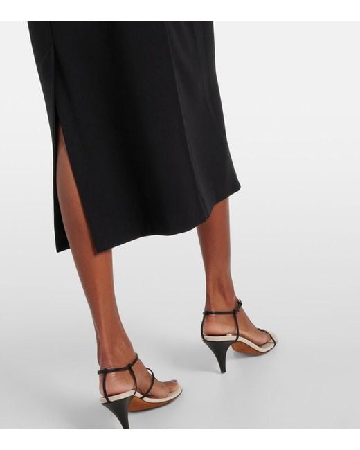 Vince Blue Strapless Midi Dress