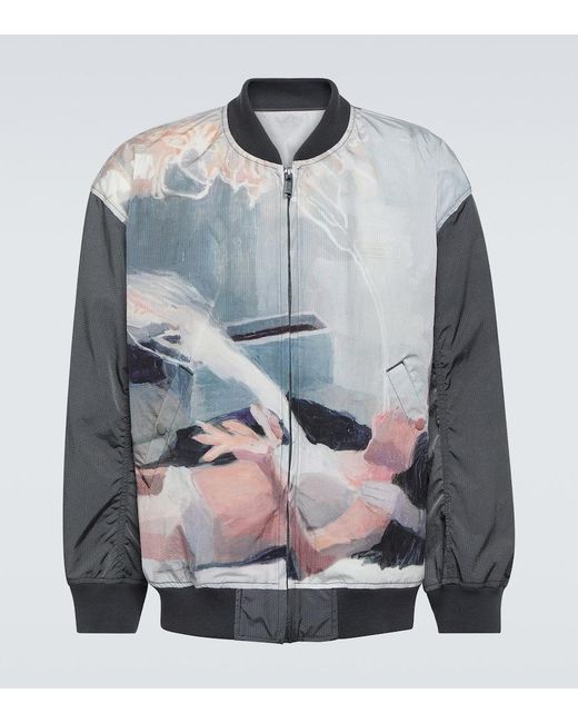 Undercover Gray X Helen Verhoeven Printed Bomber Jacket for men