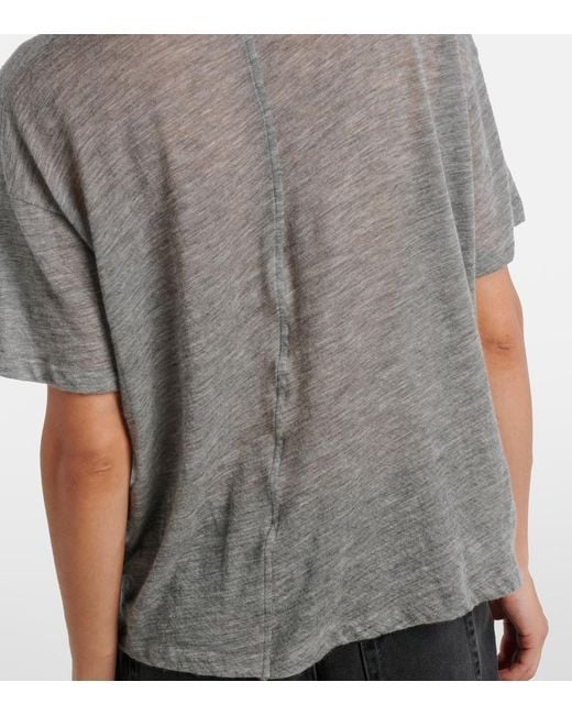 The Row Gray Lila Knitted Cashmere Top