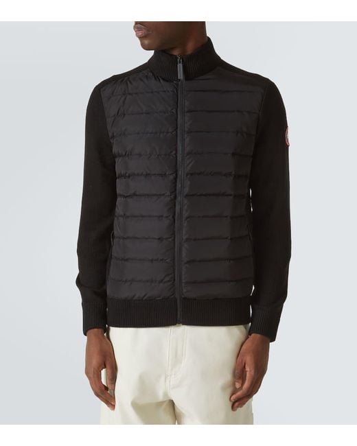 Canada Goose Black Hybridge Knit Jacket for men