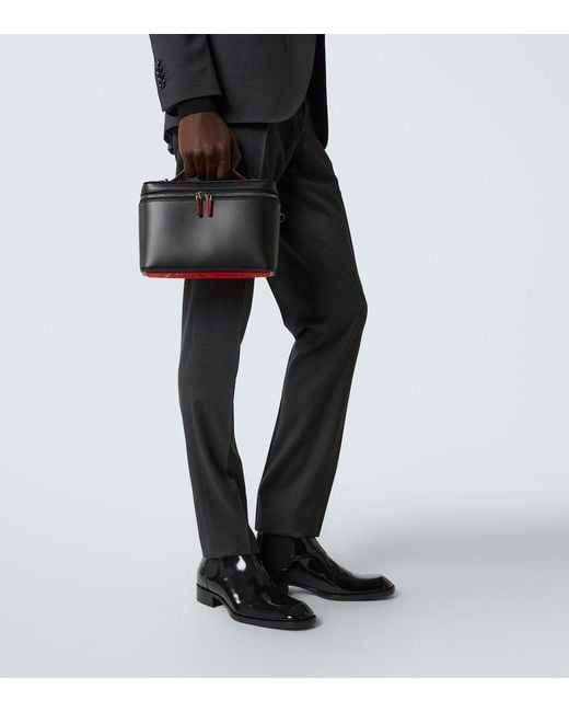 Christian Louboutin Black Kypipouch Leather Cross Body Bag for men