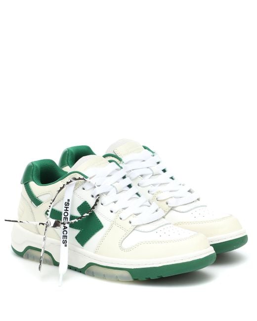 Off-White c/o Virgil Abloh White Sneakers OOO Out of Office aus Leder