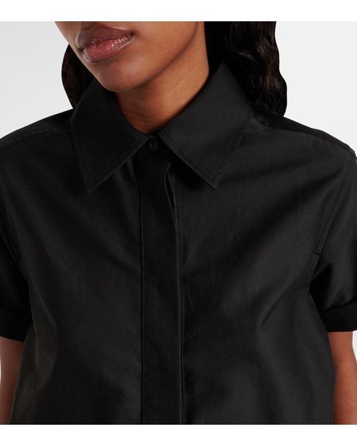 Loewe Black Minikleid Balloon Aus Gabardine