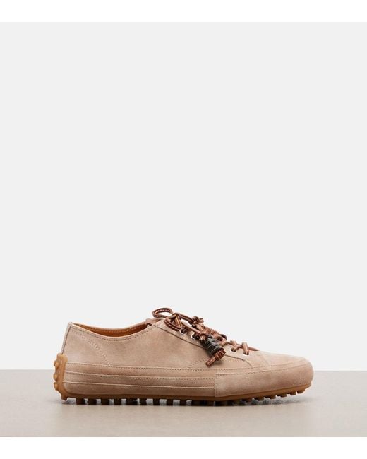 Tod's Brown Suede Sneakers