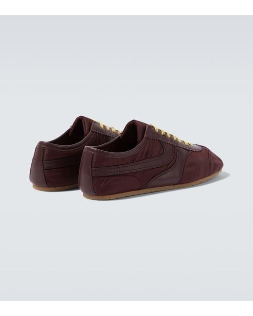 Dries Van Noten Sneakers Mit Leder in Brown für Herren