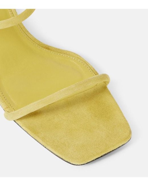 Totême Yellow Off- 'The Minimalist' Heeled Sandals