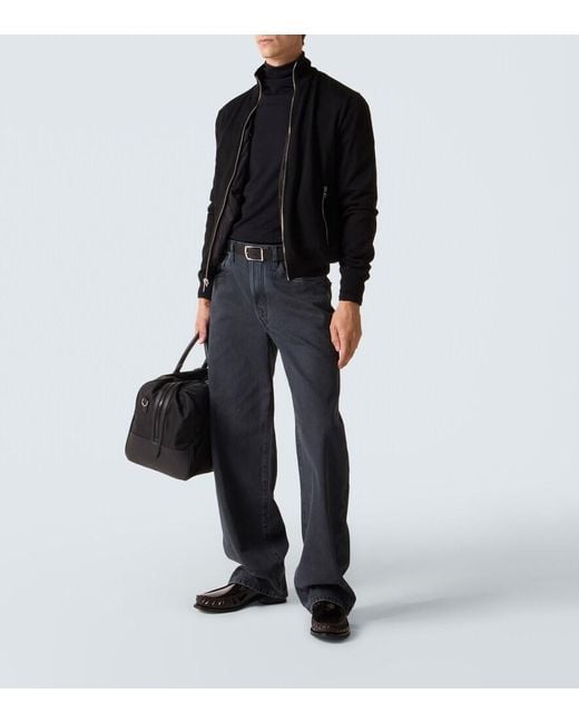 Prada Black Reversible Virgin Wool And Re-Nylon Jacket for men