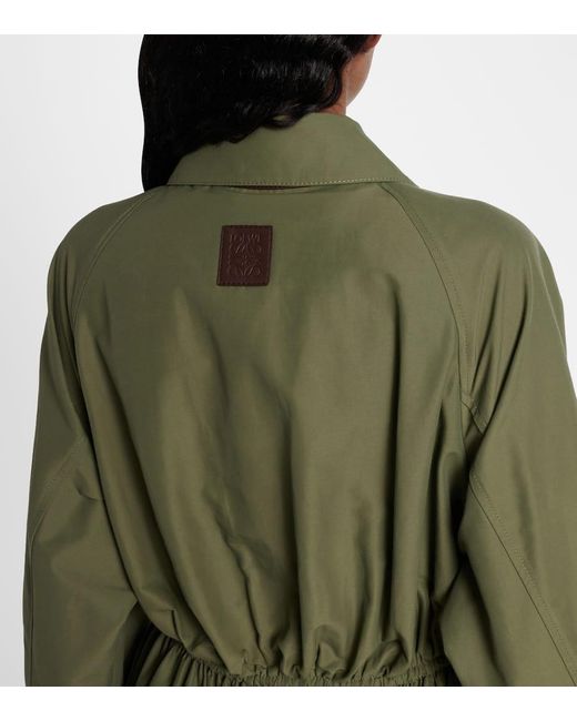 Loewe Green Jacke Aus Einem Baumwollgemisch