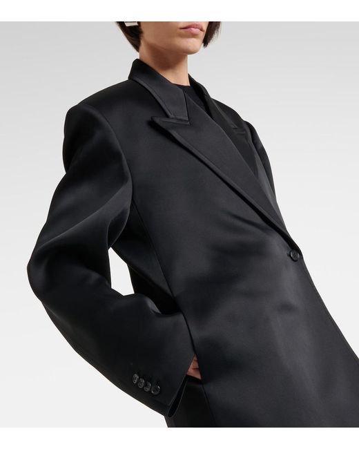 Khaite Black Ray Oversized Coat