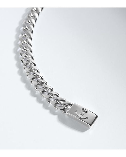 Mateo Metallic Anchor Lock Sterling Chain Bracelet for men