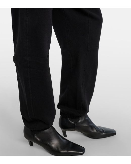 Nili Lotan Black Dulce Cotton Sweatpants
