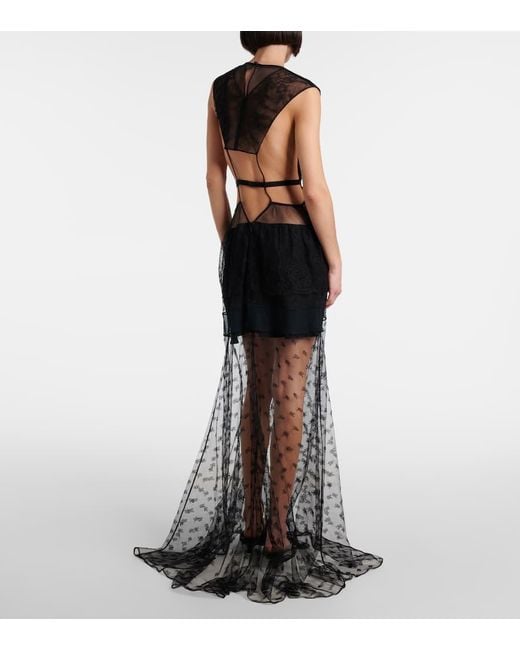 Stella McCartney Black Lace Gown