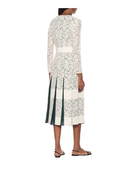 Tory Burch Cotton-blend Lace Dress in White - Lyst