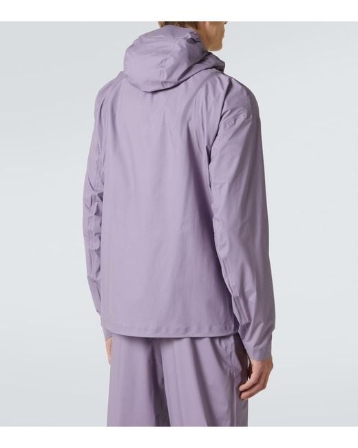 Satisfy Purple Pertex 3L Fly Raincoat for men